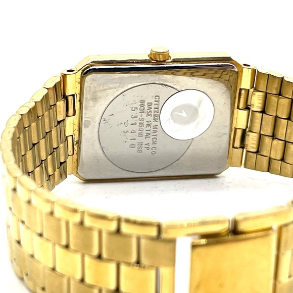 Beautiful Vintage Citizen Quartz Black Dial with Diamond on 12 O'Clock - Picture 3 of 5